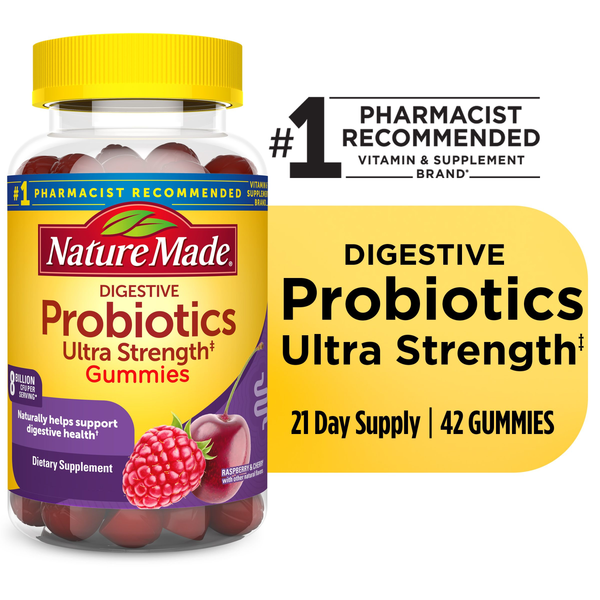 Nature Made Ultra Strength Digestive Probiotics Gummies