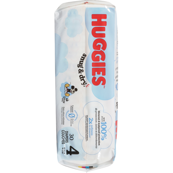 Huggies Snug & Dry Size 4 Diapers (22-37 lb)