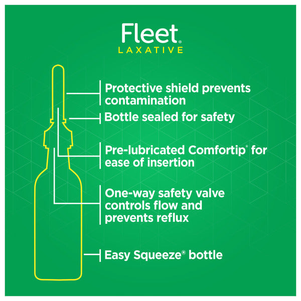 Fleet Laxative Saline Enema with Gentle Glide Tip