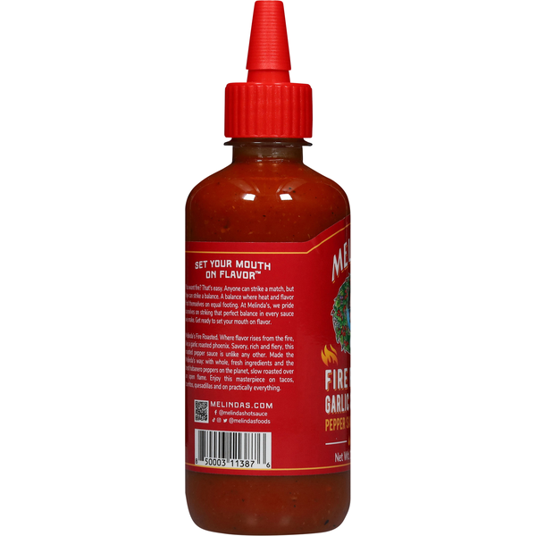 Melinda's Fire Roasted Garlic & Habanero Pepper Sauce & Condiment
