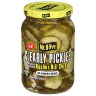 Mt. Olive Kosher Dill Chips Clearly Pickles️