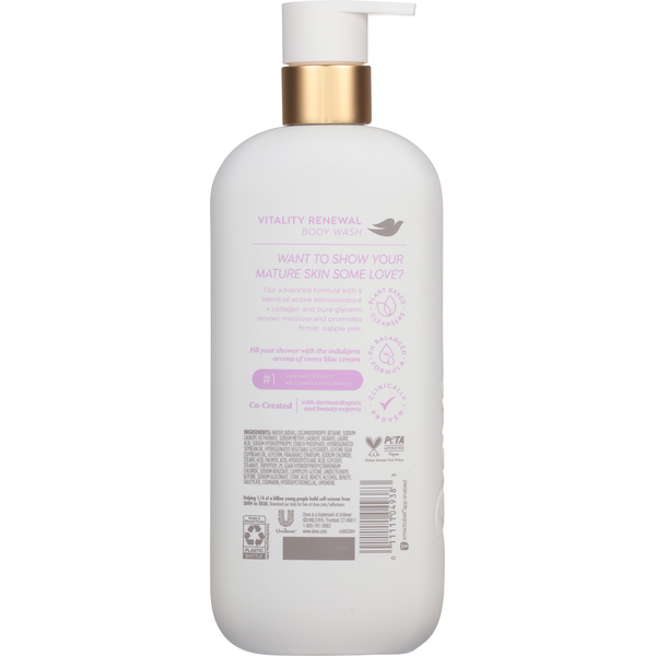 Dove Vitality Renewal Sweet Lilac Cream Body Wash