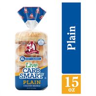 Aunt Millie's Live Carb Smart Plain Bagels️