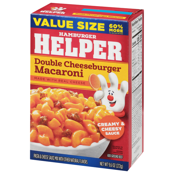 Hamburger Helper Value Size Double Cheeseburger Macaroni