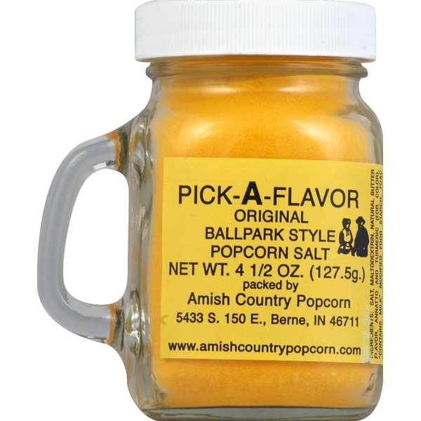Amish Country Popcorn Salt, Original Ballpark Style