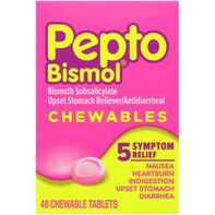 Pepto-Bismol Chewables 5 Symptom Relief Chewable T...
️