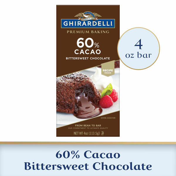 Ghirardelli Premium 60% Cacao Bittersweet Chocolate Baking Bar