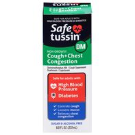 Safetussin Cough + Chest Congestion, DM, Non-Drows...
️