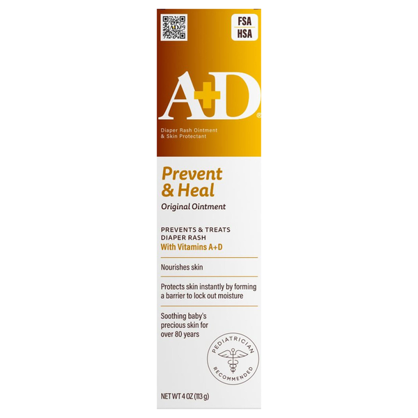 A+D Prevent & Heal Diaper Rash Ointment & Skin Protectant