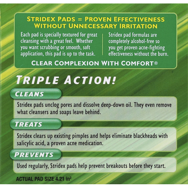 Stridex Acne Medication, Sensitive, with Aloe, Soft Touch Pads