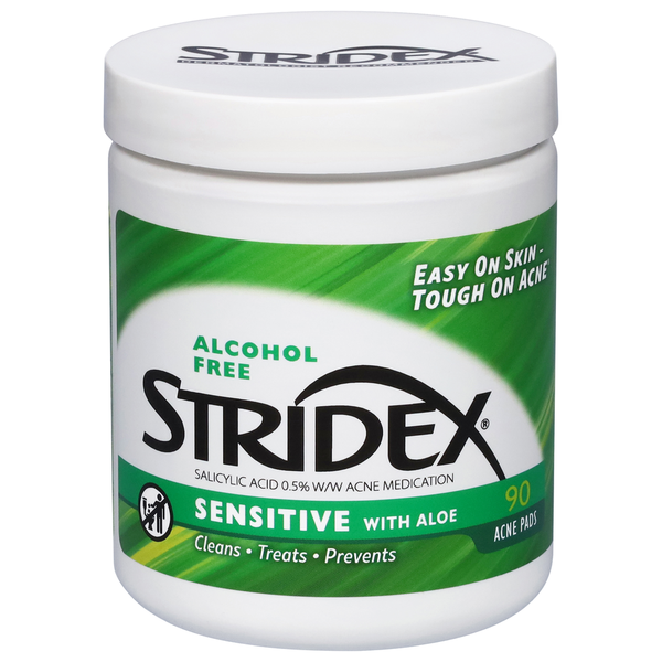 Stridex Alcohol Free Sensitive with Aloe Acne Pads