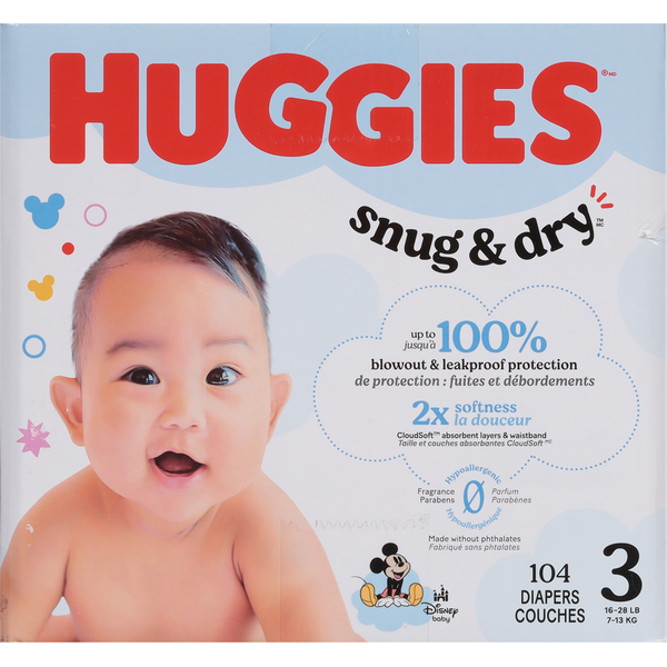Huggies Disney Baby Size 3 Diapers (16-28 lbs (7-13 kg))
