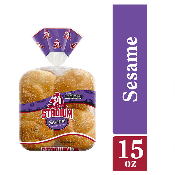 Aunt Millie's Stadium  Sesame Hamburger Buns