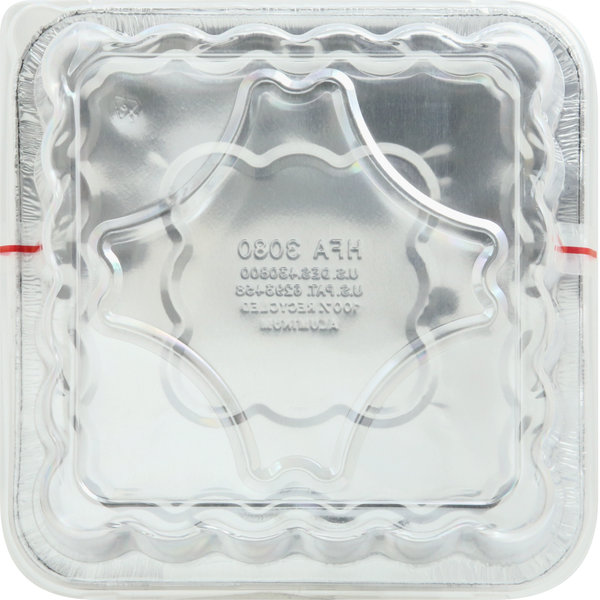 Handi-foil Cake Pans & Lids, Square, 8 in