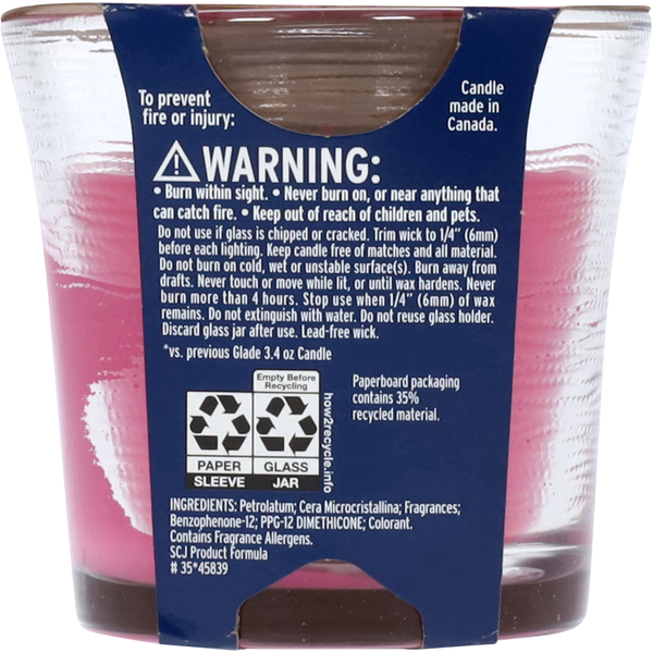 Glade Exotic Tropical Blossoms Candle