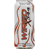 WIRED Energy Drink, Sugar Free, Caffeine️