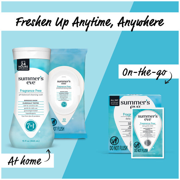 Summer's Eve Feminine Cleansing Wash, Fragrance Free