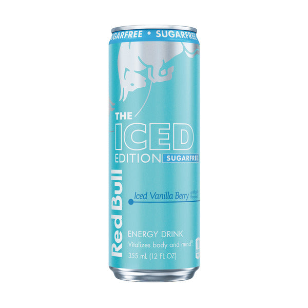 Red Bull Iced Edition Sugarfree Iced Vanilla Berry Energy Drink Can