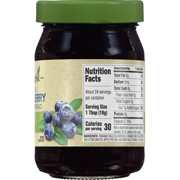 Full Circle Fruit Spread, Wild Blueberry