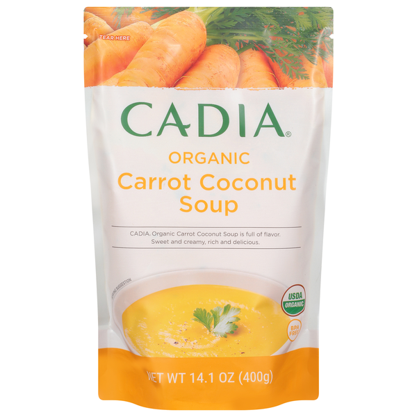 CADIA Soup, Organic, Carrot Coconut