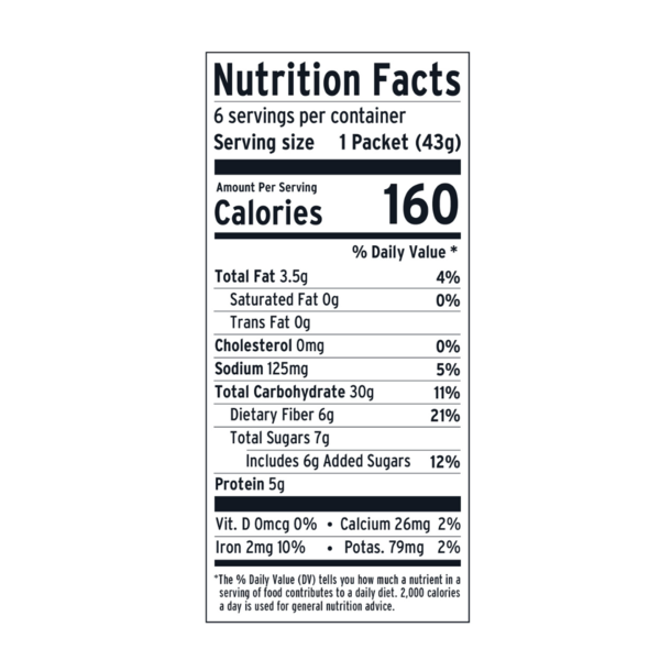 Purely Elizabeth Classic Cinnamon Oatmeal Multipack, Prebiotic Fiber