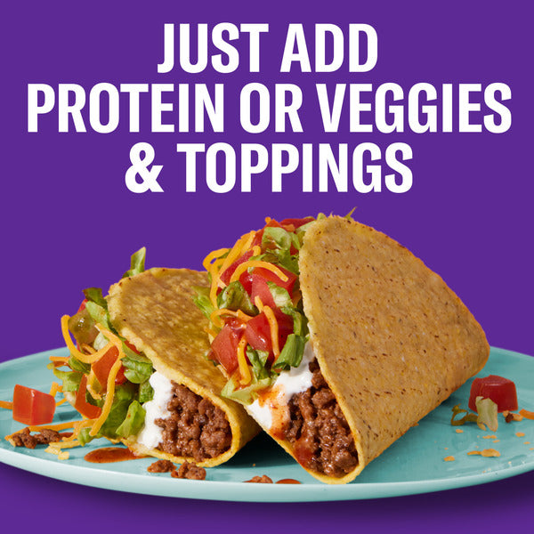 Taco Bell Crunchy Taco Dinner Kit with Twelve Crunchy Taco Shells, Mild Sauce & Seasoning