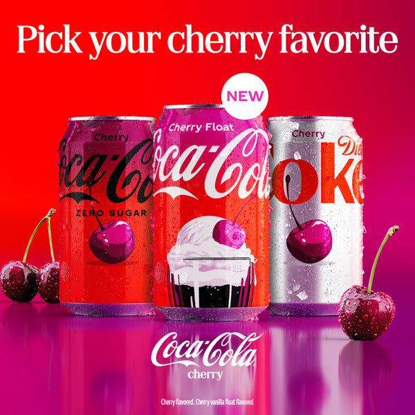 Coca-Cola Cherry Float Soda Bottle