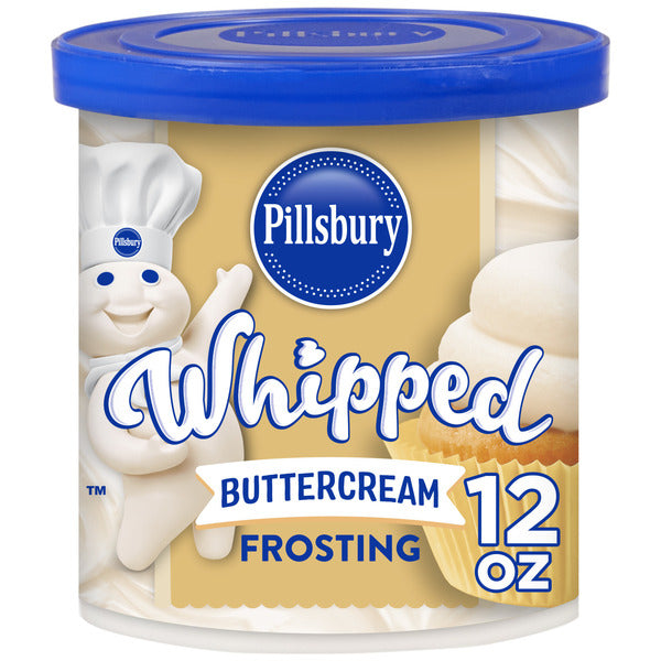 Pillsbury Whipped Buttercream Frosting, 12 Oz Tub