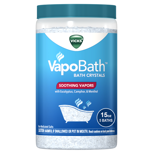 Vicks VapoBath, Bath Crystals, Soothing Non-Medicated Vapors, Bath Bomb, Bath Salts