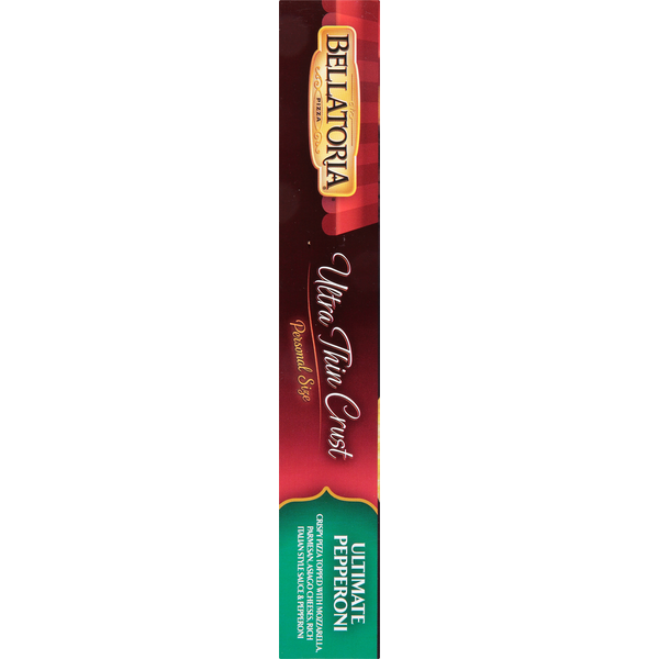 Bellatoria Pizza, Ultra Thin Crust, Ultimate Pepperoni, Personal Size