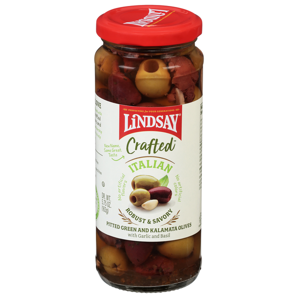 Lindsay Olives, Green and Kalamata, Pitted, Italian