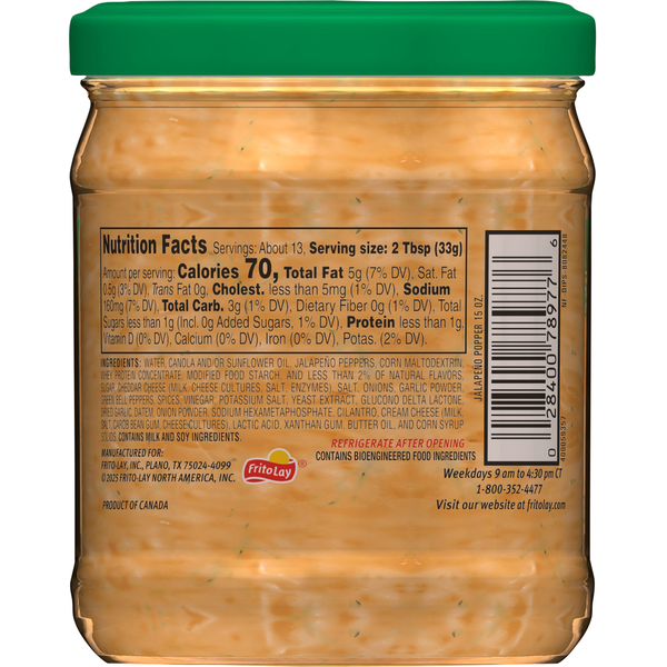 Tostitos Medium Jalapeno Popper Dip