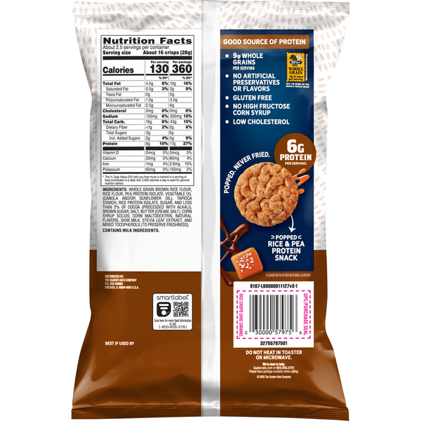 Quaker Protein Rice Crisps Chocolate Caramel