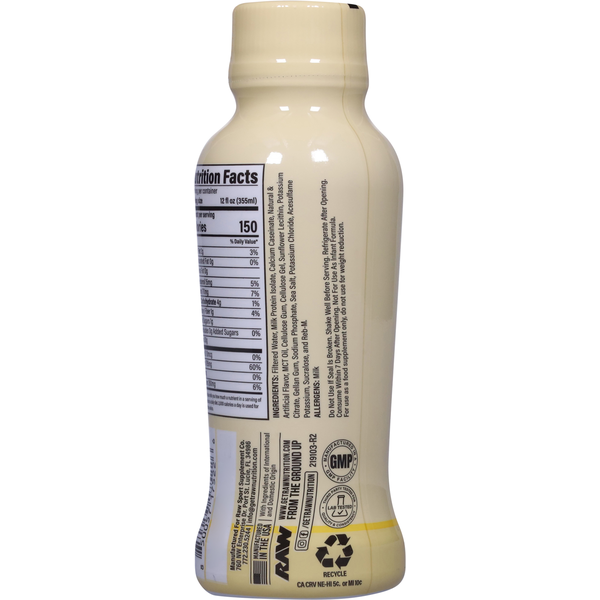 RAW Vanilla Milkshake Protein Shake