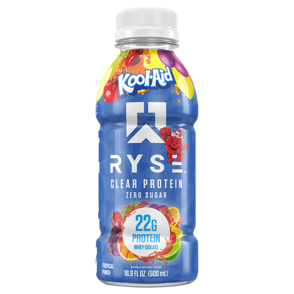 RYSE Zero Sugar Tropical Punch Clear Protein