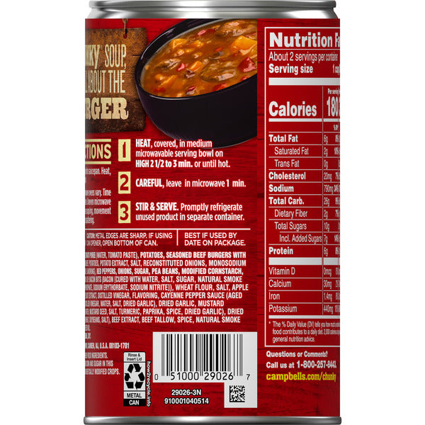 Campbell's Texas-Style BBQ Burger Soup