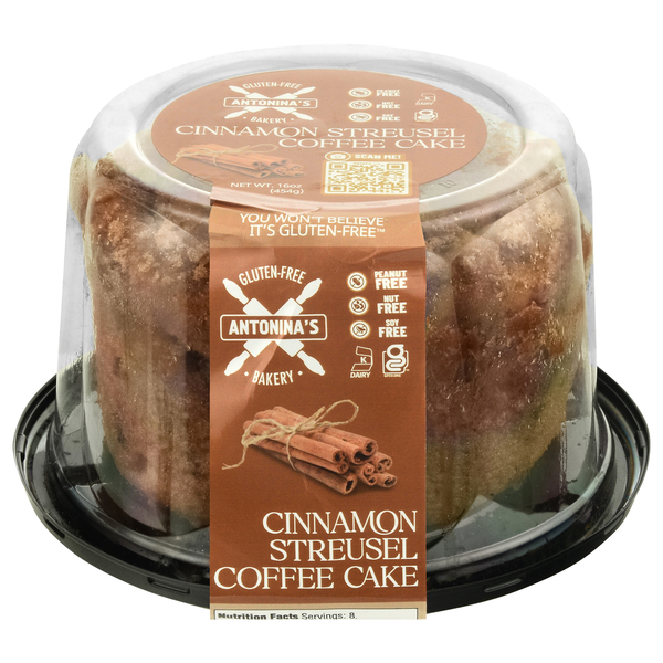 Antonina's Gluten-Free Bakery Cinnamon Streusel Coffee Cake