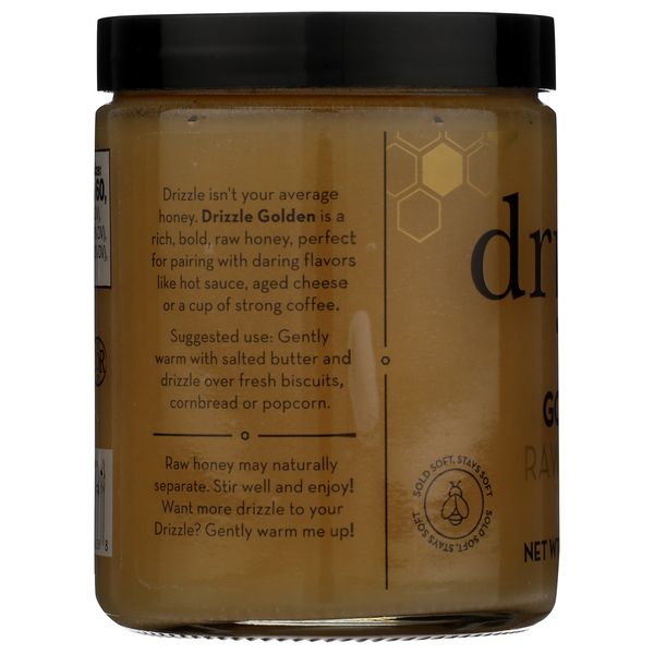 Drizzle Everyday Honey, Golden Raw Honey 13.
