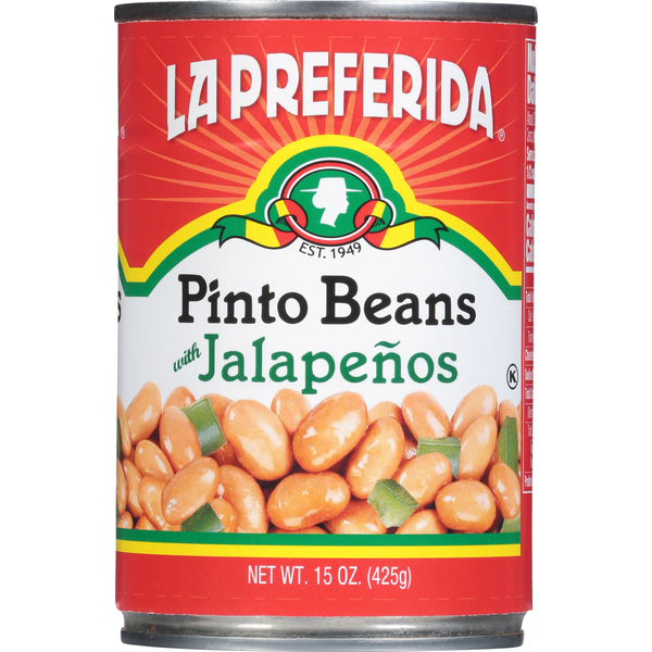La Preferida Pinto Beans, with Jalapenos