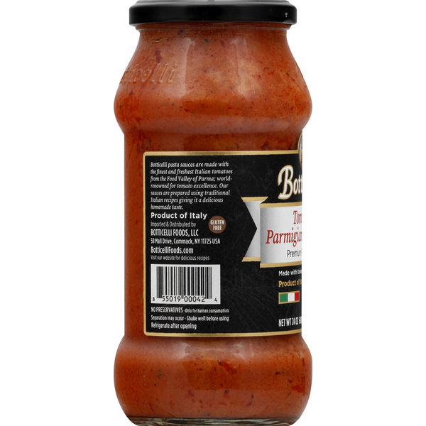 Botticelli Pasta Sauce, Premium, Tomato & Parmigiano Reggiano