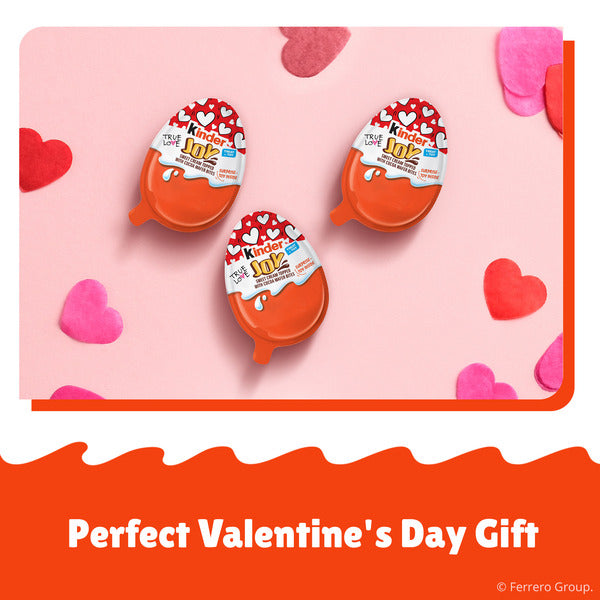Kinder Joy Valentine's Day Egg with Chocolatey Wafer Bites and Surprise Toy Inside  Toy