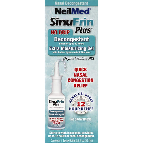 NeilMed SinuFrin, Plus, No Drip, Nasal Gel Spray