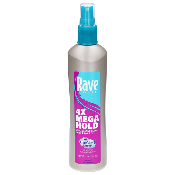Rave 4x Mega Hold Hair Spray