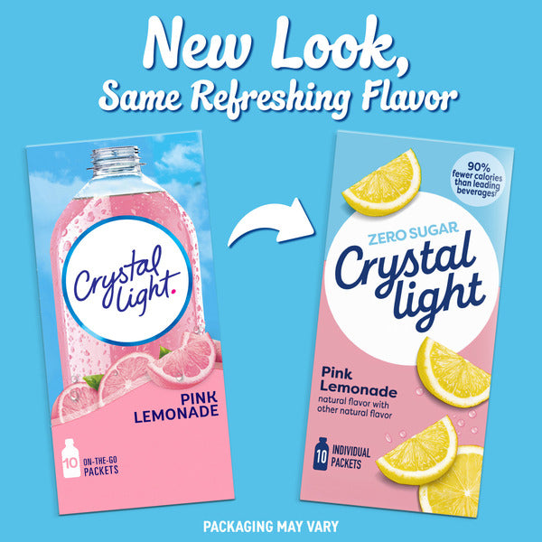 Crystal Light Pink Lemonade Powdered Drink Mix