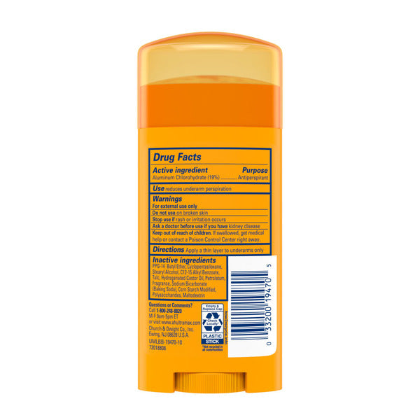 Arm & Hammer Ultra Max Deodorant- Powder Fresh-  Solid Oval -