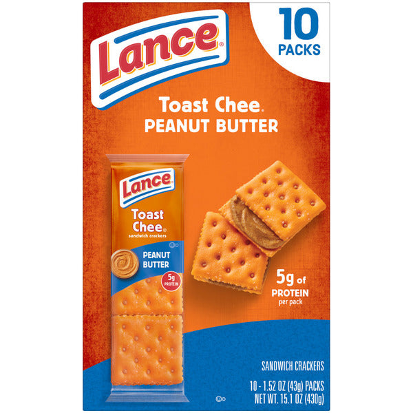 Lance Toast Chee Peanut Butter Sandwich Crackers