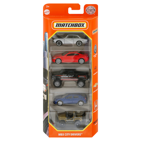 Mattel Toy Cars, MBX City Drivers, 3+