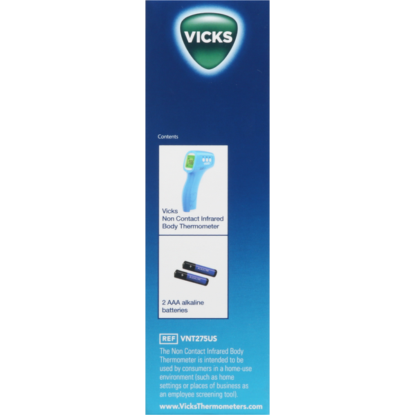 Vicks Body Thermometer, Infrared, Non Contact