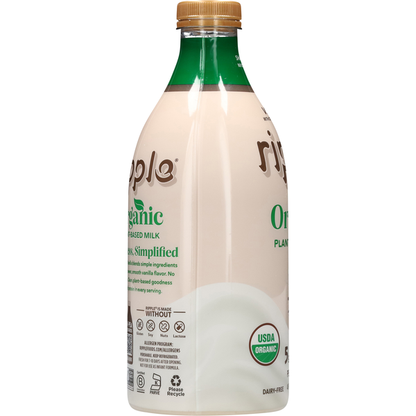 Ripple Organic Plant-Based Vanilla Milk