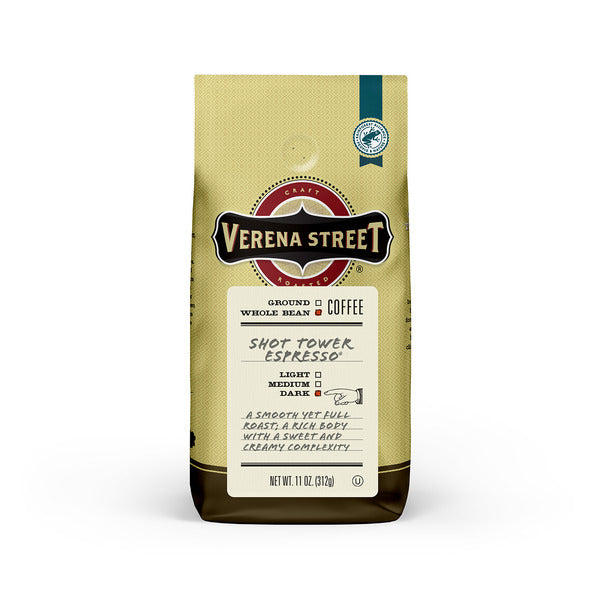 Verena Street Coffee Shot Tower Espresso Whole Bean Coffee